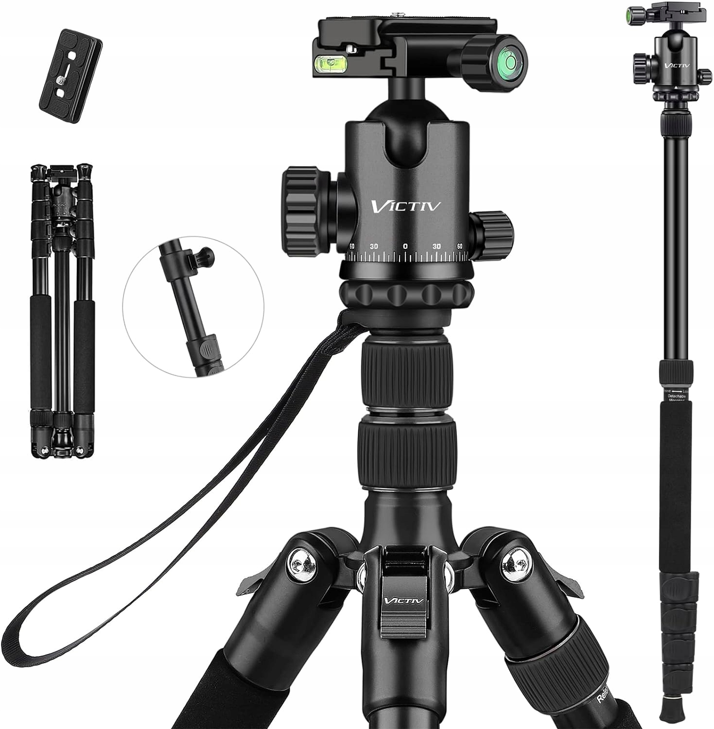 Tripod Victiv AT25 Statyw Do Aparatu Lekki Trójnożny Poręczny Profesjonalny