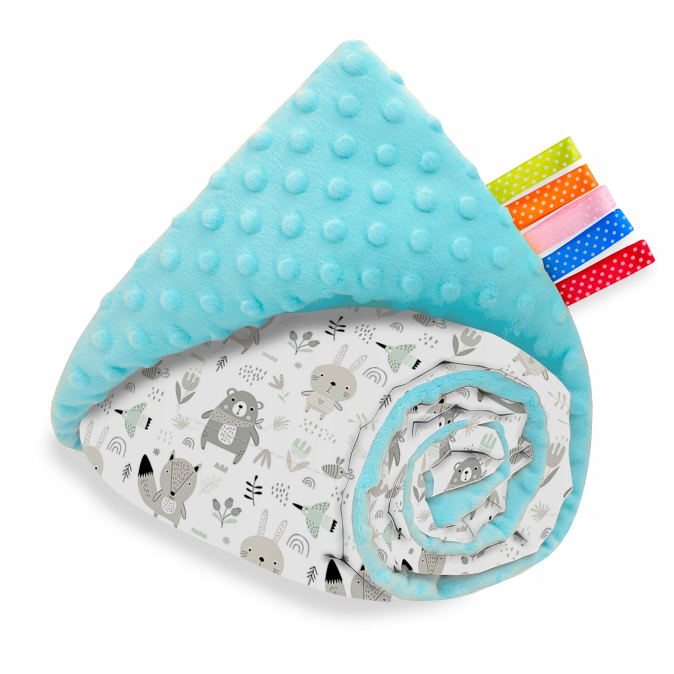 

Kocyk Dwustronny Minky Bawełna 75x100CM Cieplutki!