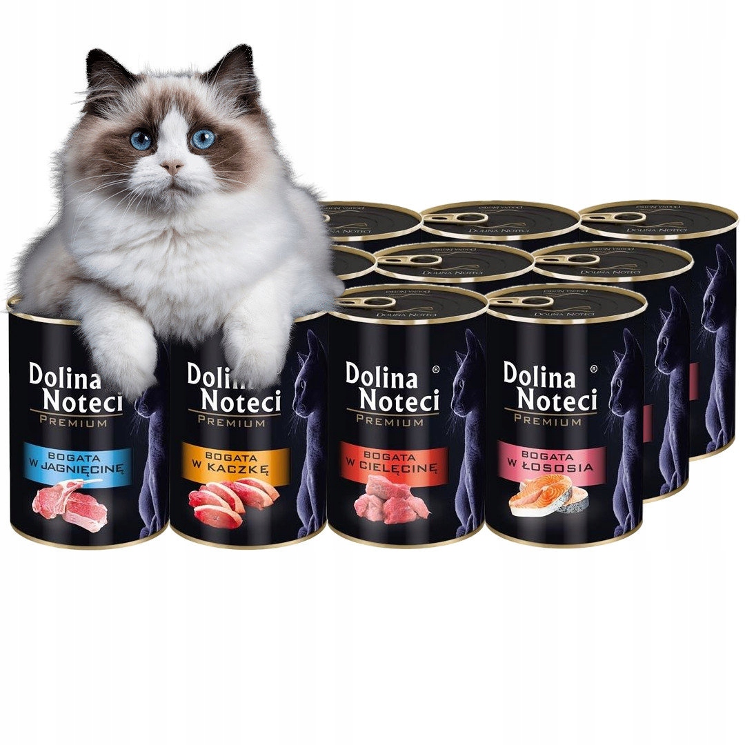 Dolina Noteci Premium krmivo mokrá pro kočky Bohatá na MIX Chutí bez obilovin 12x400g