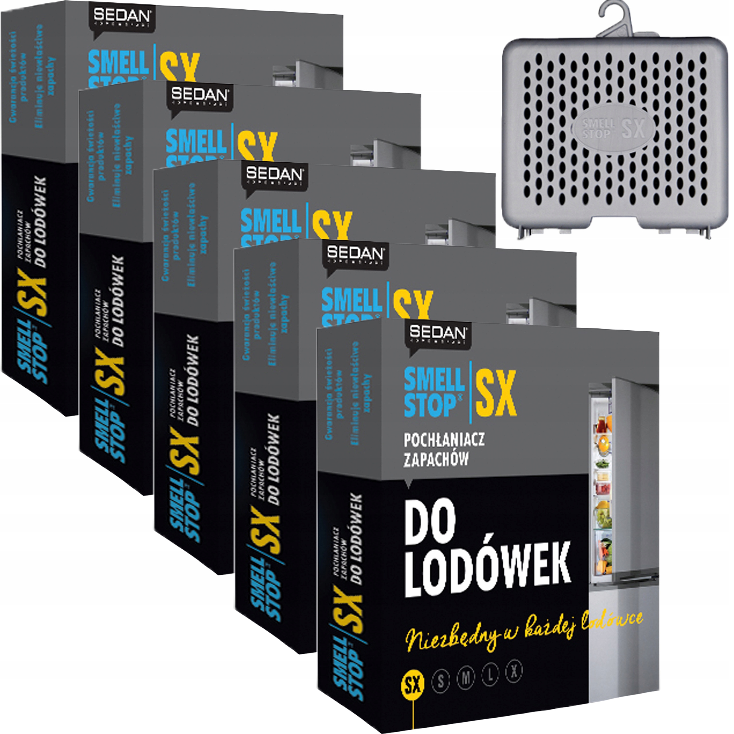 Levně 5 x Pohlcovač Pachů Sx Pro Ledničky Chladničky Aktivní Uhlí Smell Stop