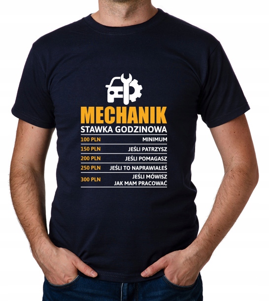 

koszulka Mechanik stawka godzinowa prezent