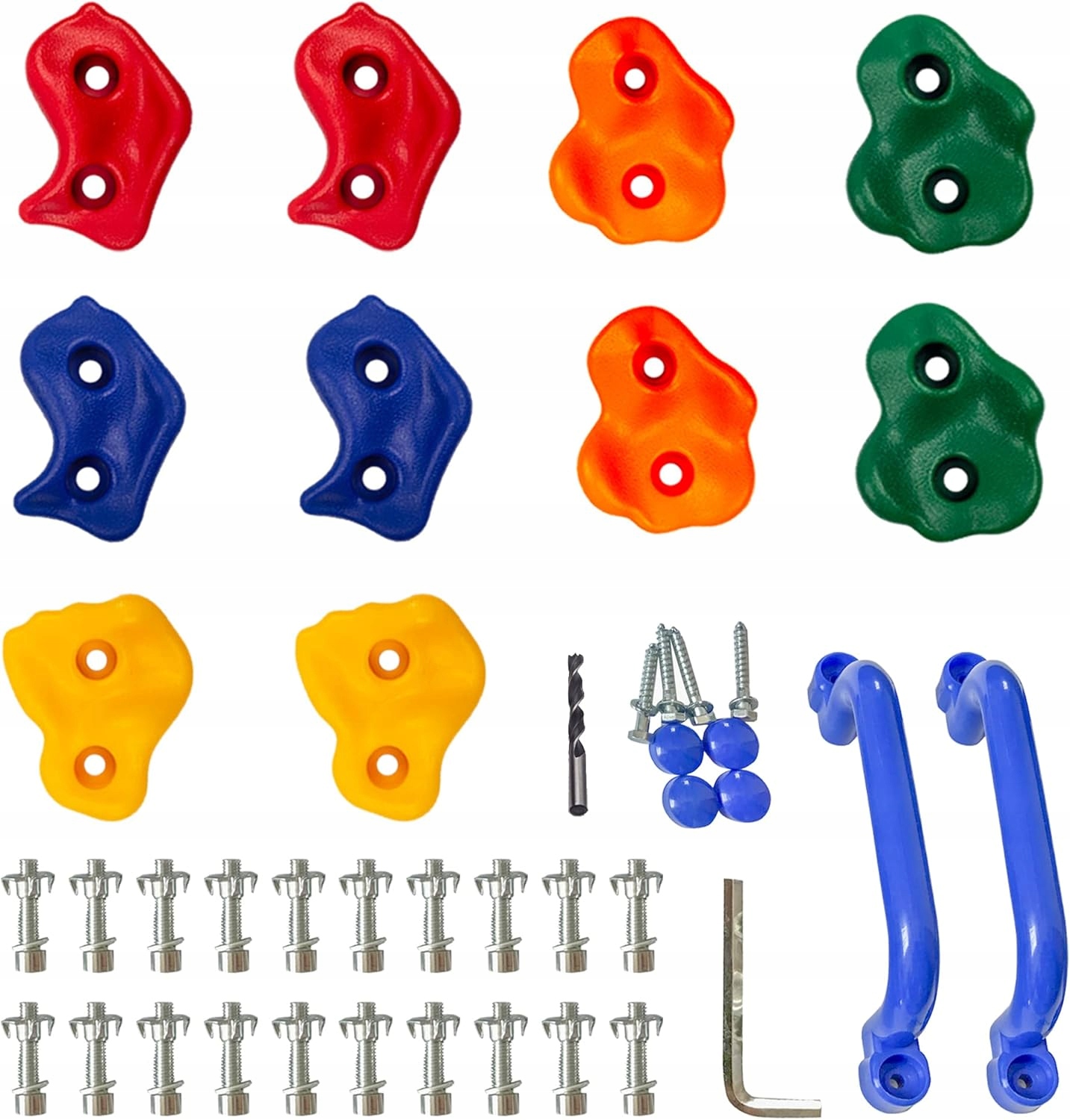 Držáky pro skalní lezení pro děti Kinspory sada 10 kusů skalek