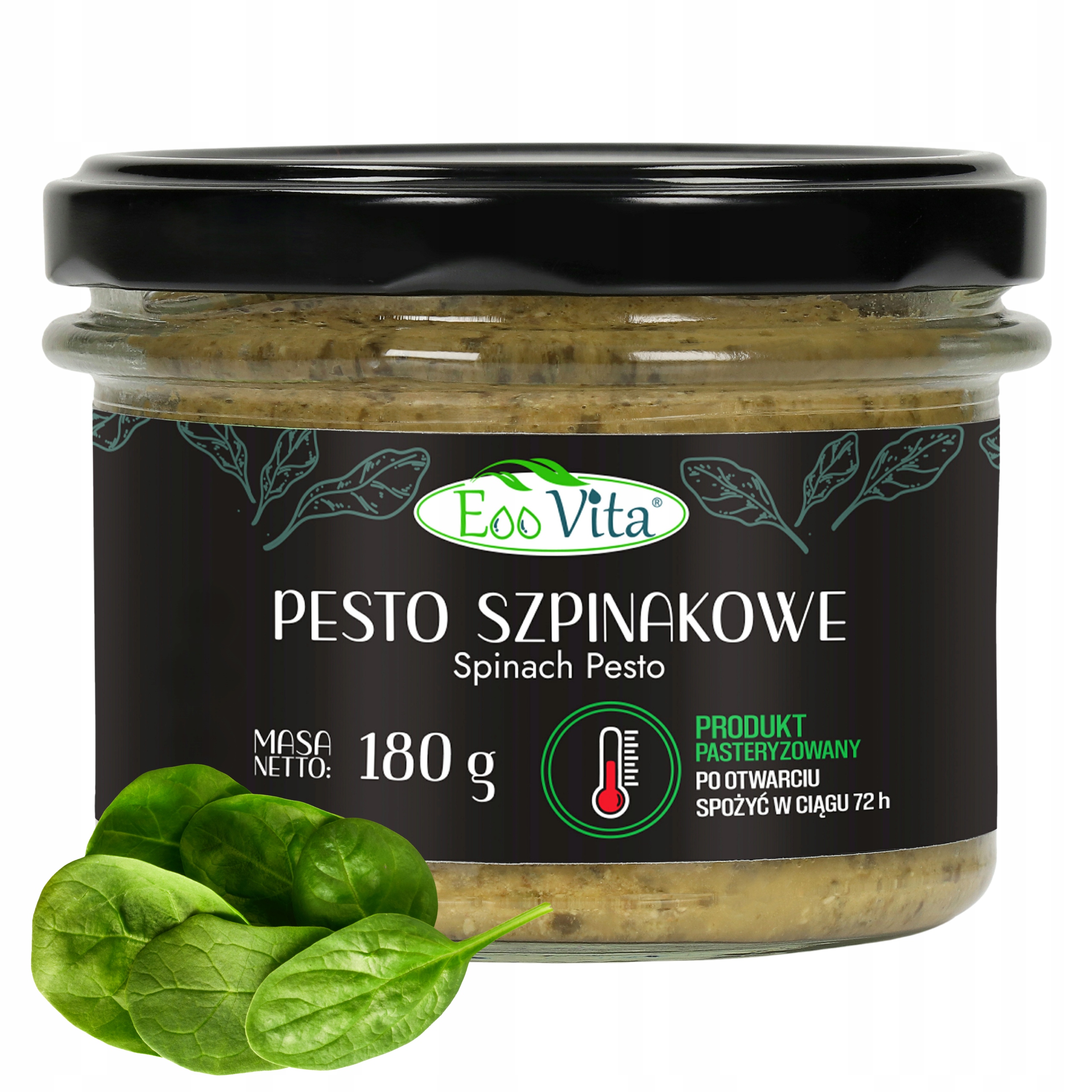 Špenátové Pesto 180 g Přírodní jedinečná chuť špenátu Ideální pro pokrmy
