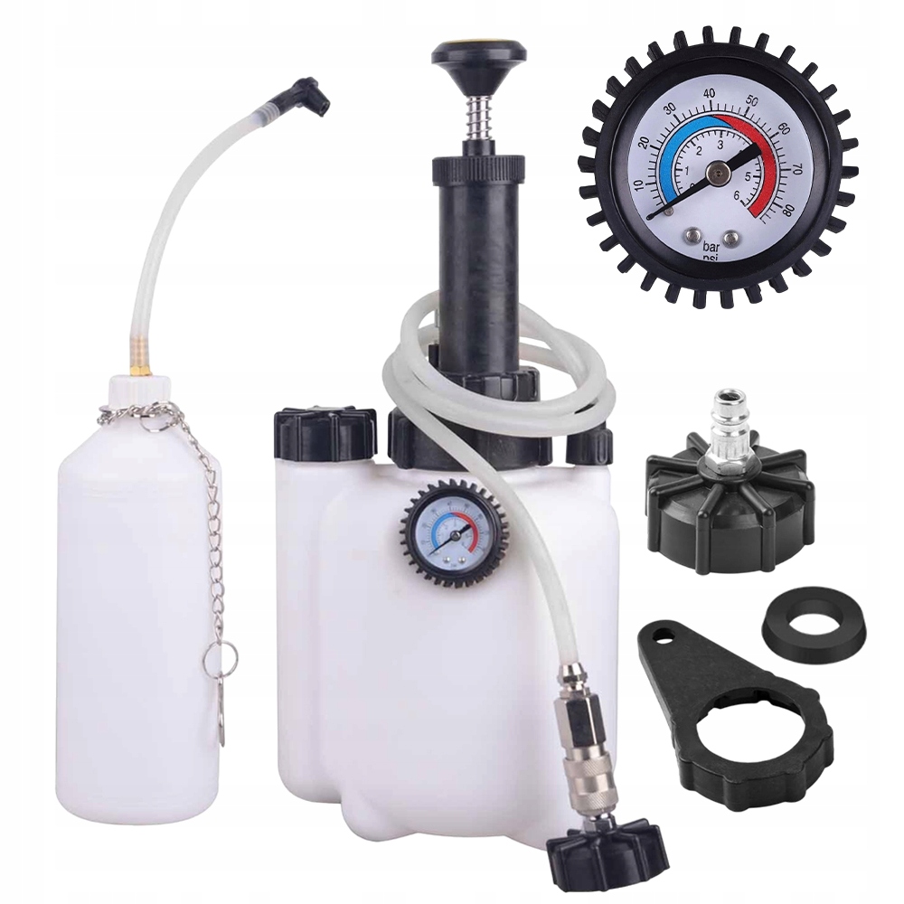 Přenosný Odvzdušňovač Brzd, Nádrž 3 L Chrání Válce