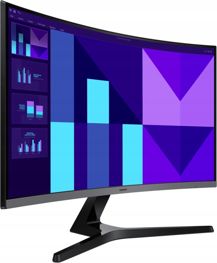 Zakrivený Led monitor 27 Samsung Hdmi Vga Curved 100 Hz
