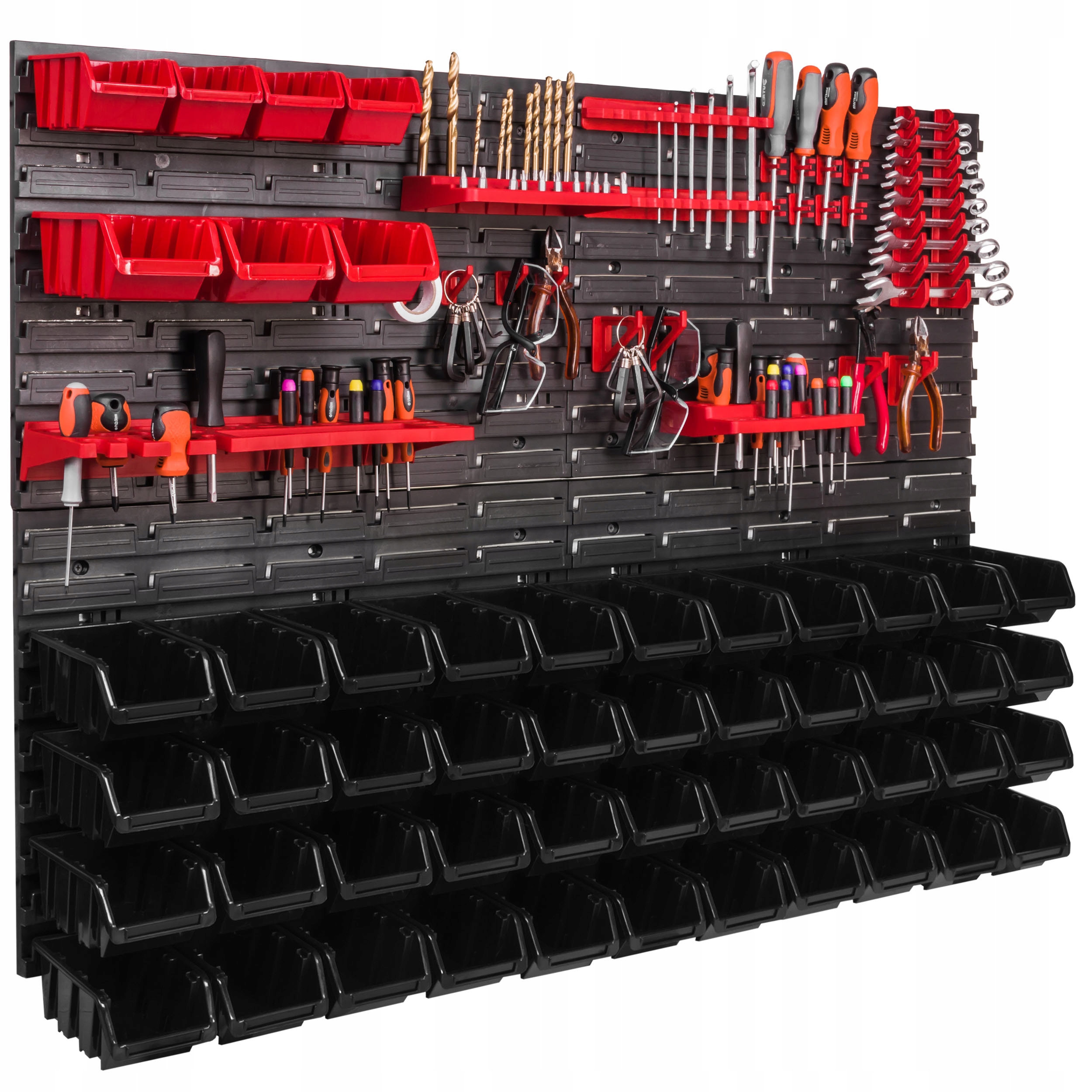 Nástrojová deska 115 x 78 cm, dílenská stěna 51 záchodů, garáž, klíče