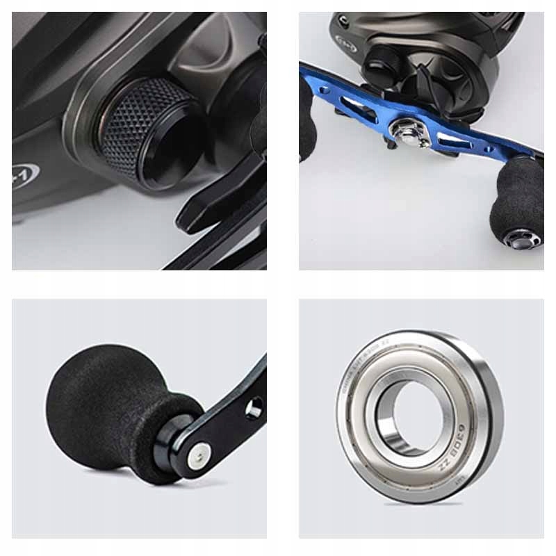 Kołowrotek lewa prawa ręka niska LewarękaSzybki kołowrotek castingowy 6.3:1 Marka bez marki