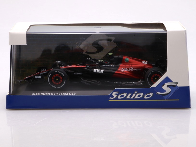 Model samochodu Alfa Romeo C43 No 24 Guanyu GP - 2023 Solido 1:43 Model Alfa Romeo