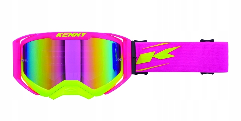 Kenny Racing Okuliare Performance Evo 2 Neon Pink- Zrkadlo Farba Ružová/ Žltá