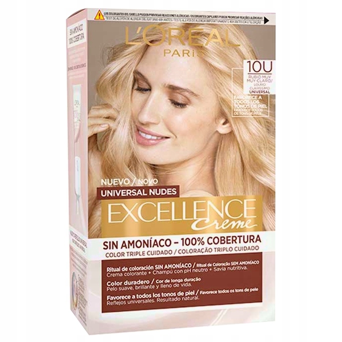 Paris Excellence Universal Nudes trwała farba 10U Bardzo bardzo jasny blond