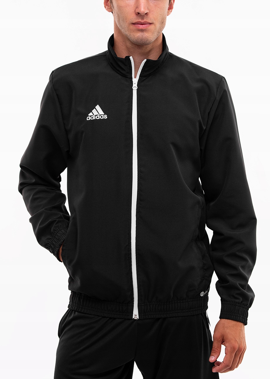 Pánská Mikina adidas Entrada 22 Sportovní Roztahovací Tréninková Černá vel M