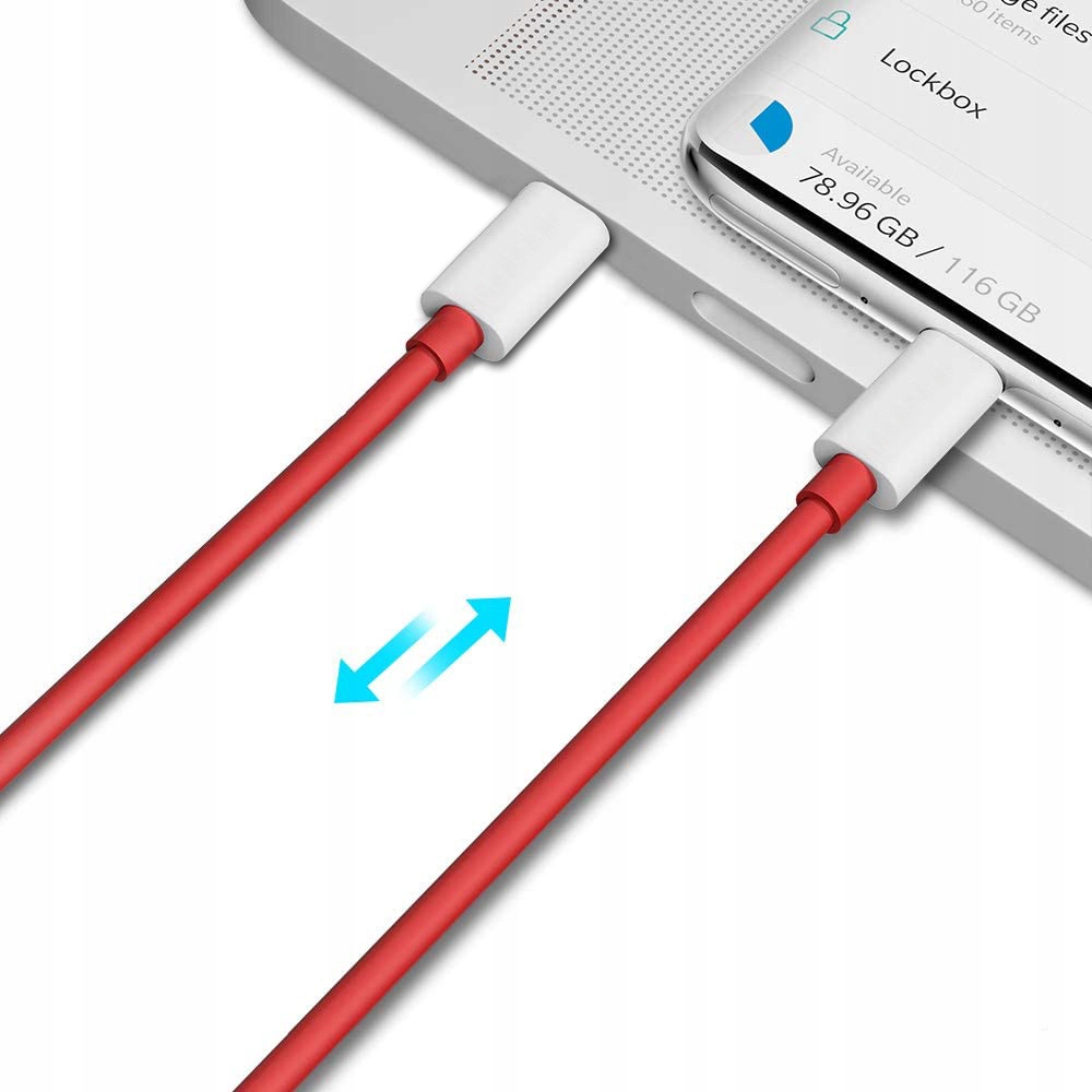 Oryg kabel USB-C Warp Charge 1m do OnePlus 6/ 6T EAN (GTIN) 6921815612407