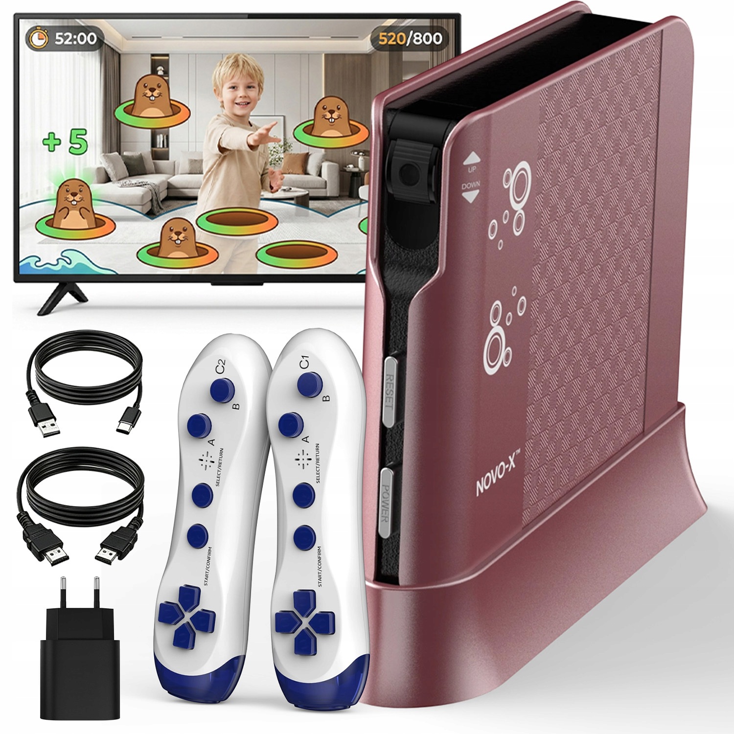 Herní Konzole S Pohybovým Senzorem Plug And Play Dárek Pro Děti 1080P