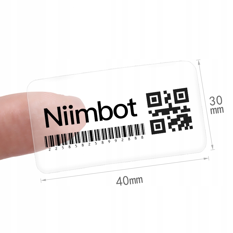 

Niimbot Naklejki Seria B 40*30mm Transparentne
