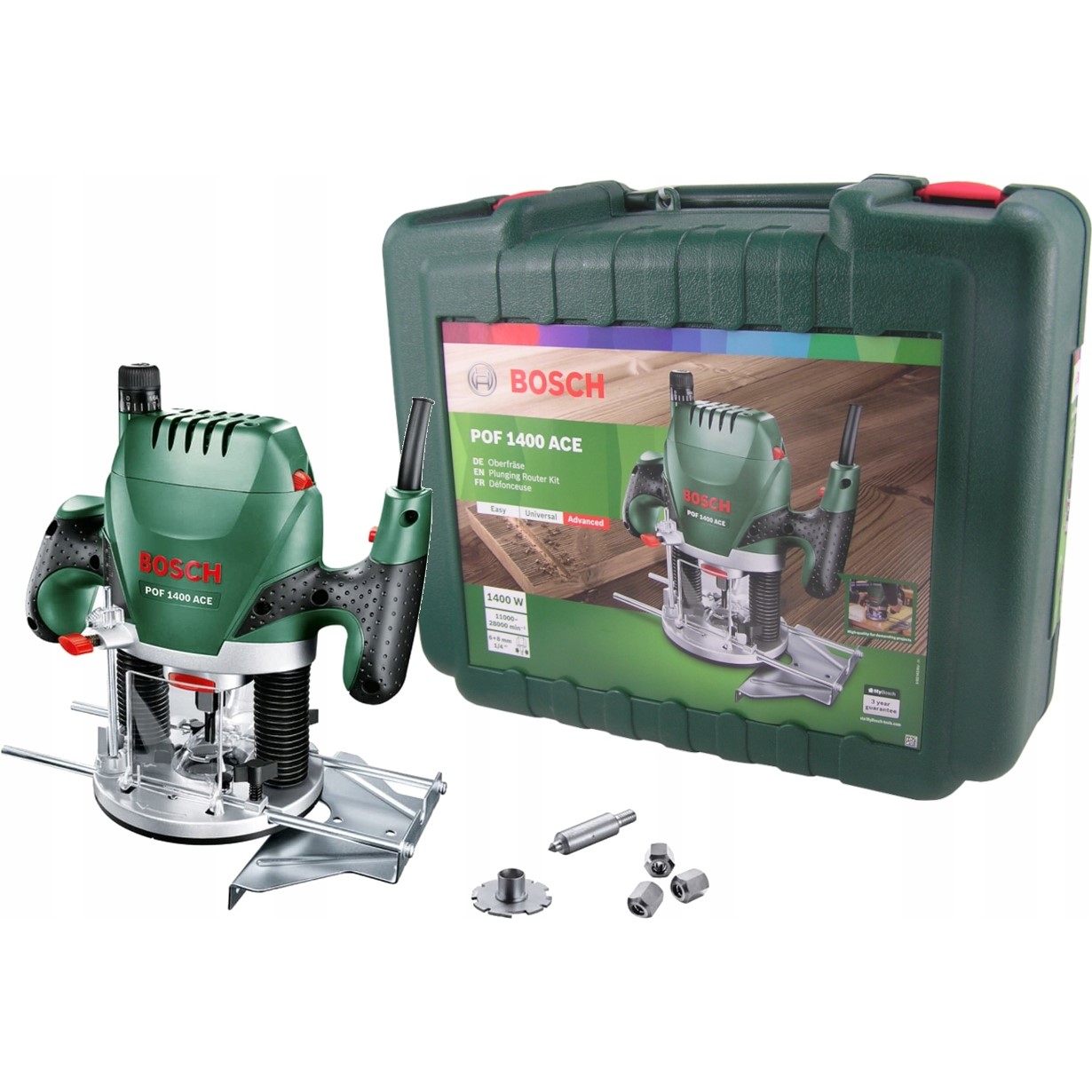 Frezarka Górnowrzecionowa POF 1400 ACE Bosch 060326C820 + Walizka + Frez