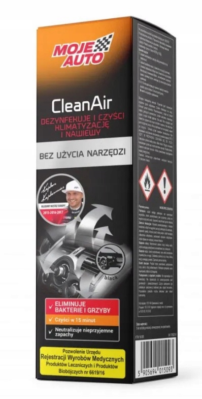 ODŚWIEŻACZ KLIMATYZACJI CLEANAIR 150ML BLACK