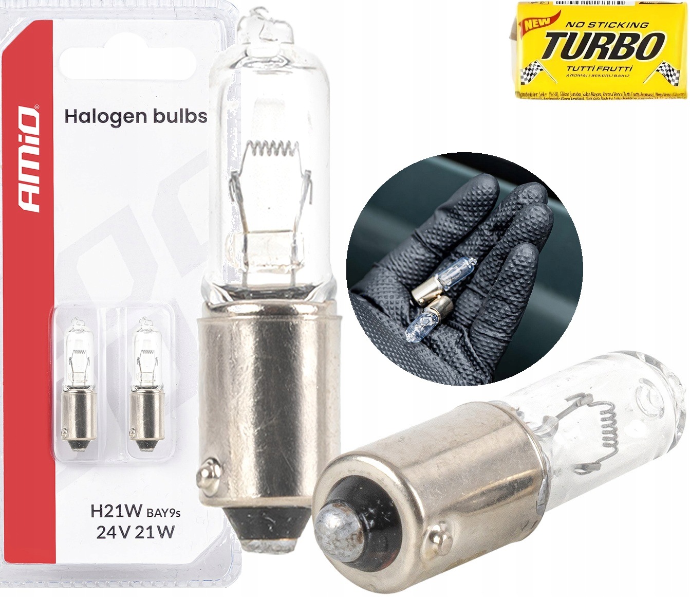 Żarówki halogenowe H21W 24V 21W BAY9S do maszyn rolniczych budowlanych 2szt