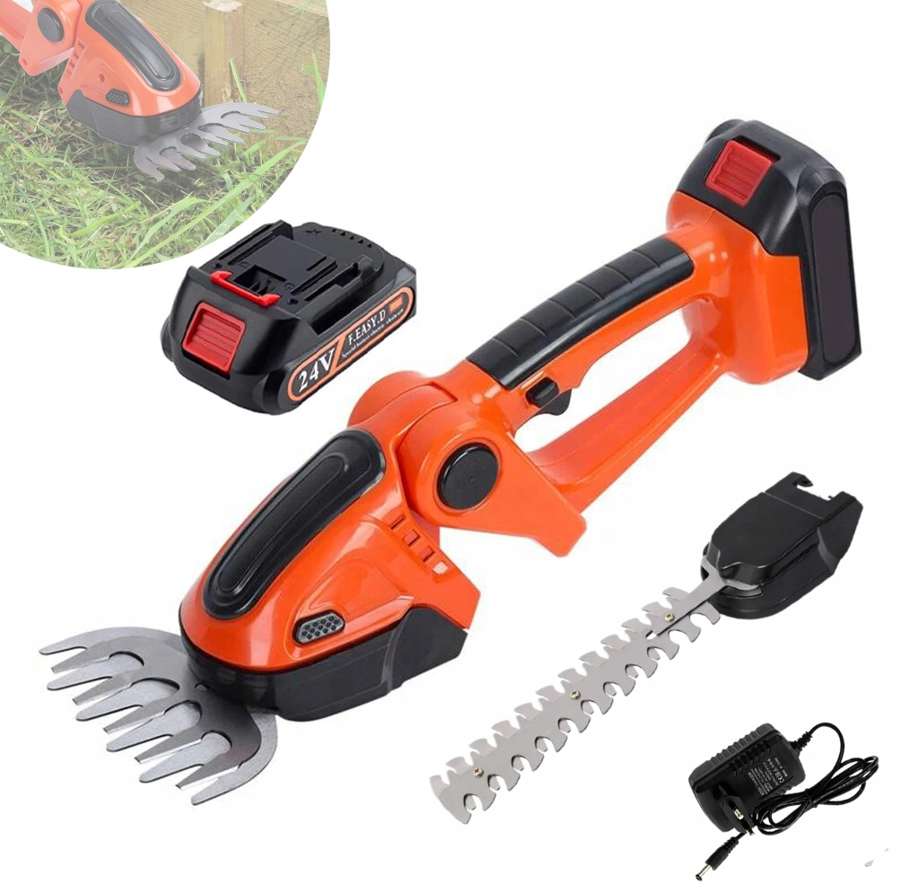 Akumulátorové Nůžky Na Stříhání Živého Plotu Trávy Keřů Silná Sada