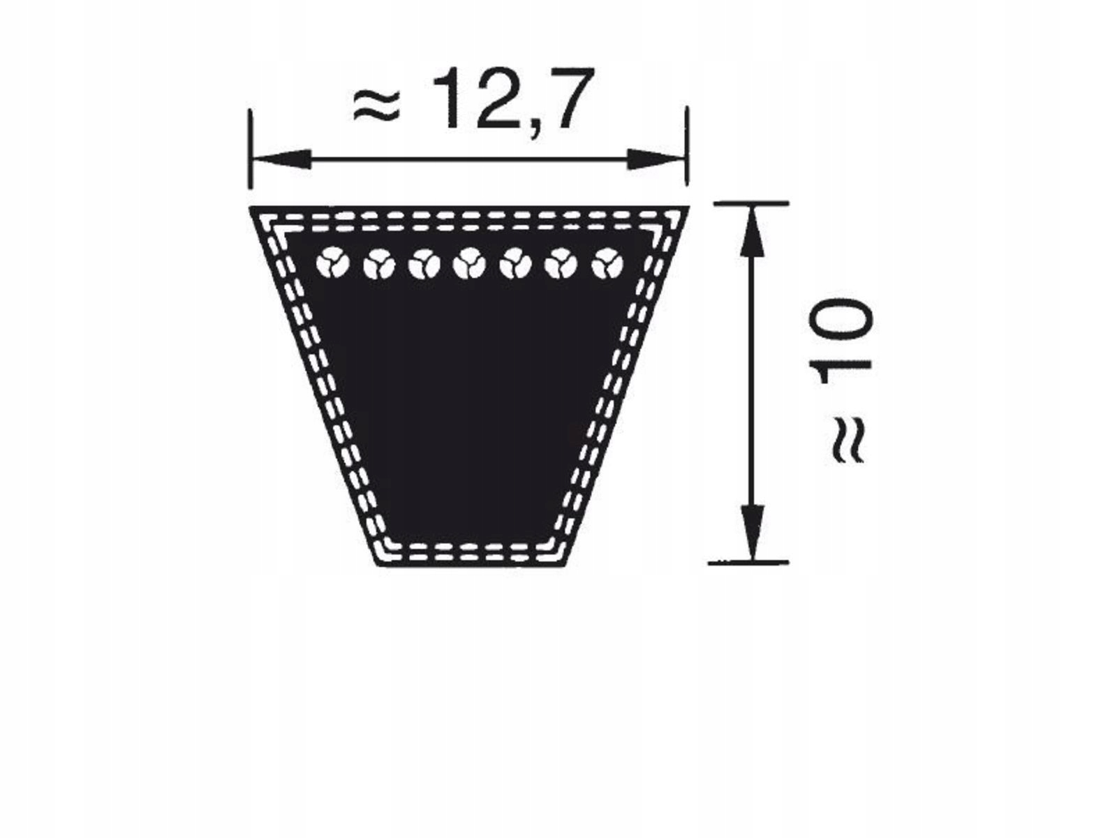 Komplet pasów kosiarka rotacyjna SPA 2932 - 4 szt. Typ pasek