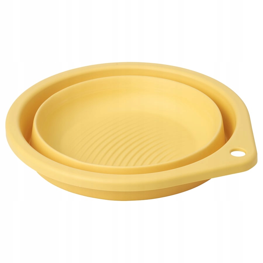 IKEA PEPPRIG Składana miska silikonowa żółty 27cm Pojemność 2 l
