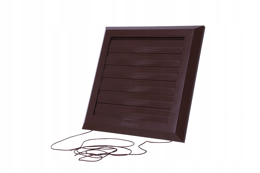 

Kratka Wentylacyjna Z Żaluzją Brązowa fi 100 17X17
