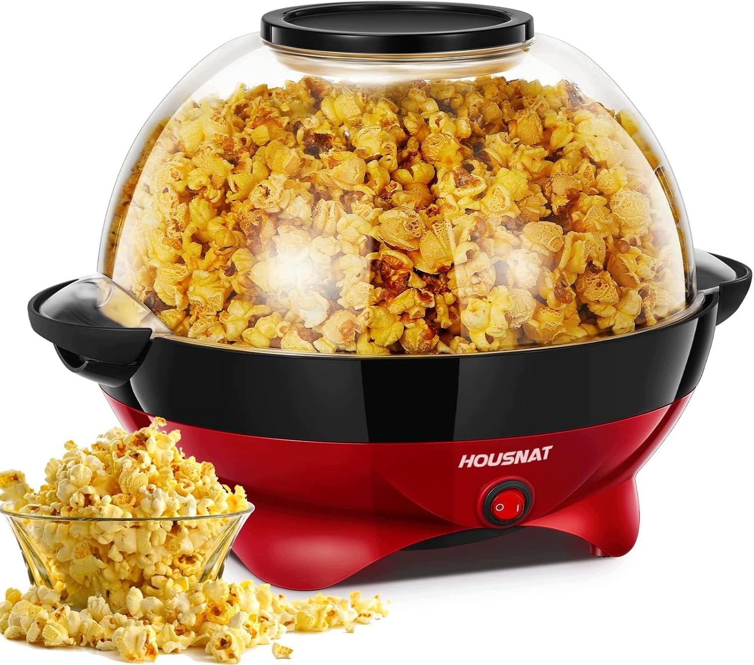 Stroj Na Popcorn Housnat 800W 5,5L, Objem Tichého Skla