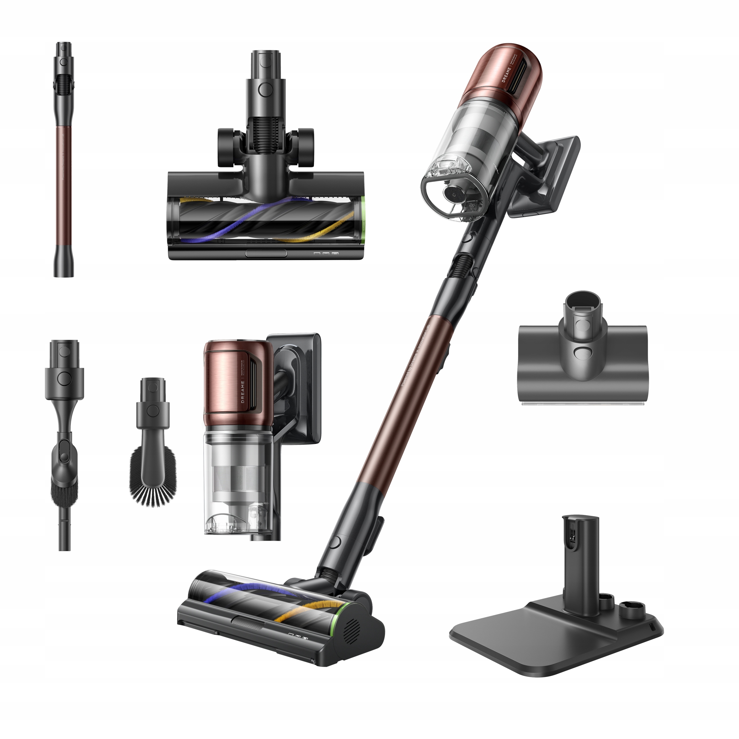 Tyčový vysavač Dreame V30 Essential 90 min vyměnitelný akumulátor 880W