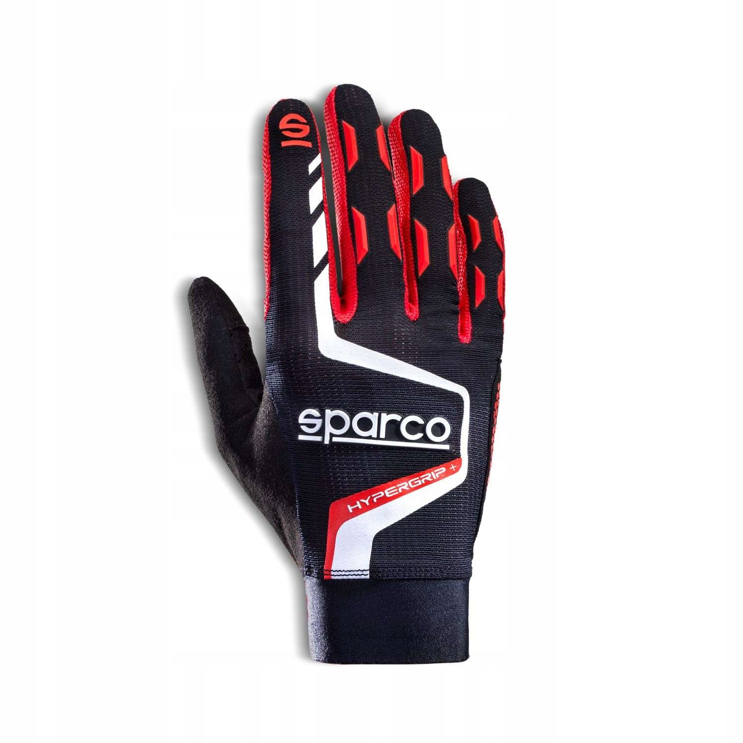 Herní rukavice Sparco Hypergrip+ černé/červené