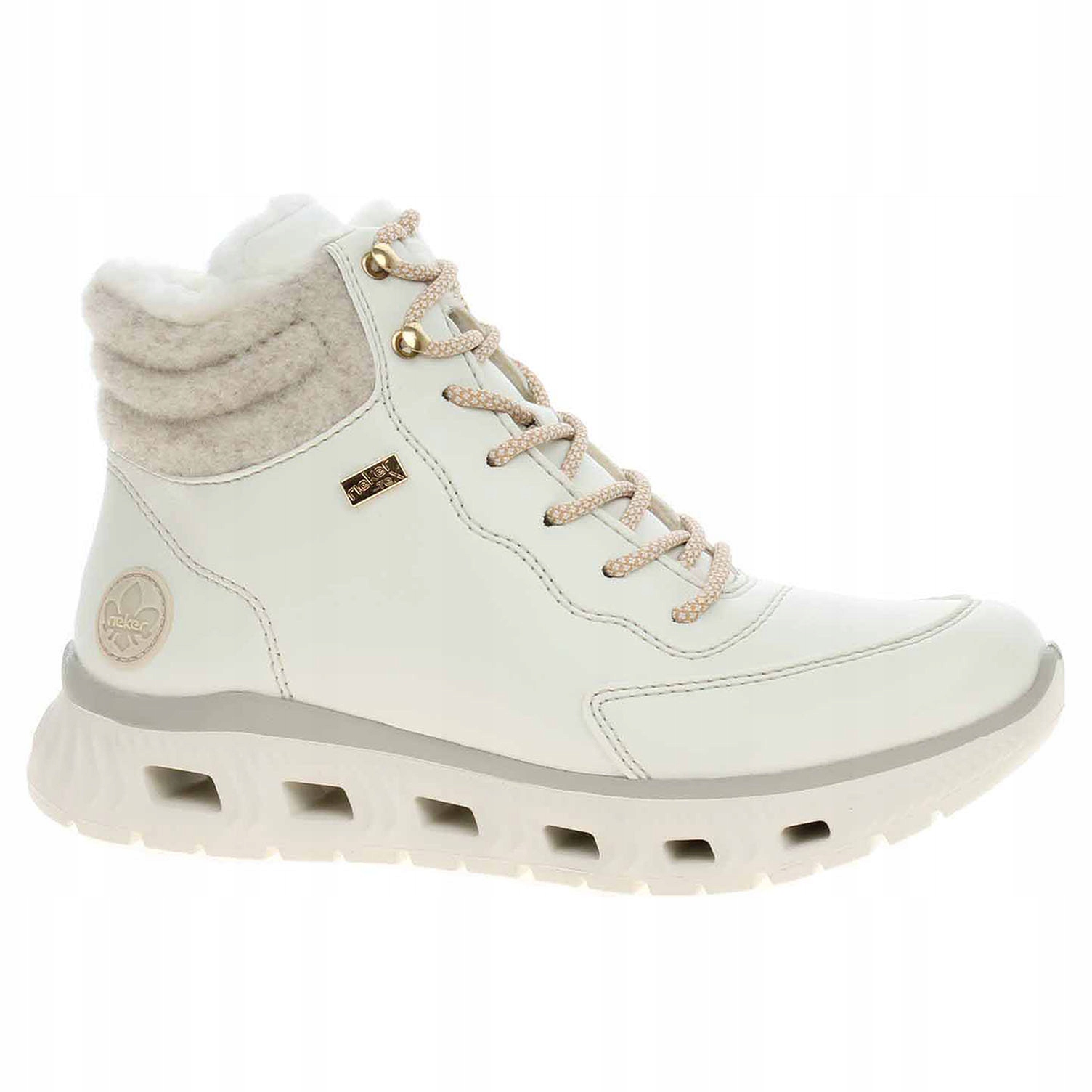Dámská kotníková obuv Rieker M6010-80 white-sand 40