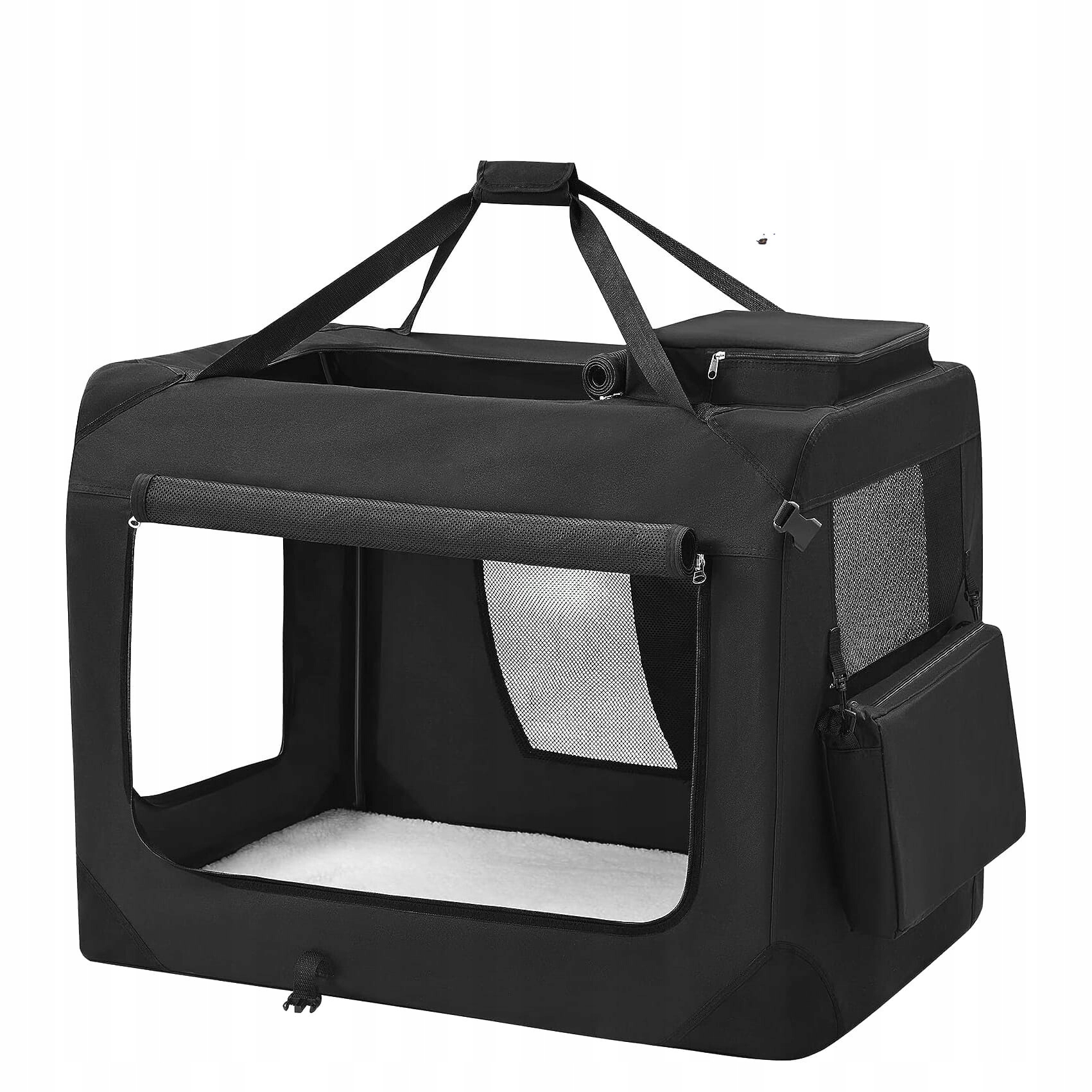 Transporter dla psa kota czarny Duży XL 91 cm x 63 cm 63 cm