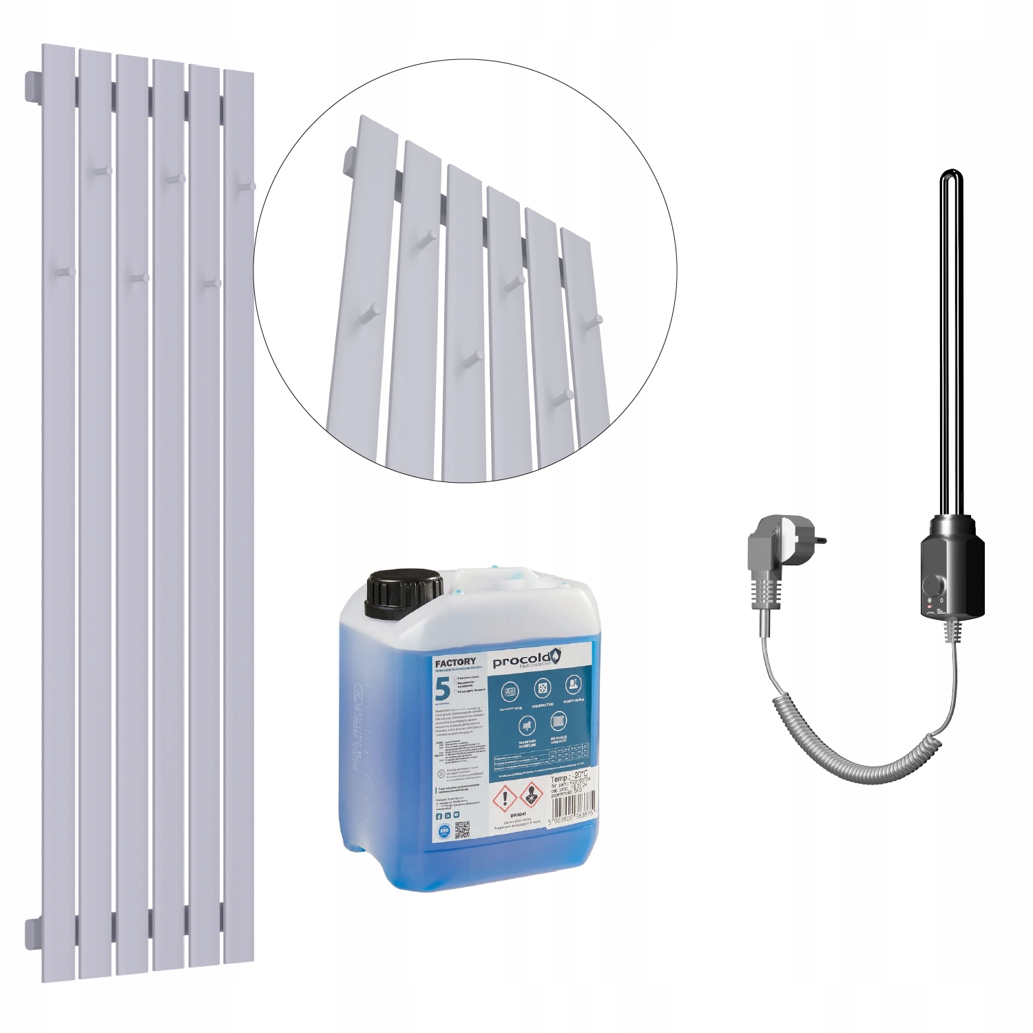 Set Elektrický ohřívač Bellohook 160x45 Šedá Struktura