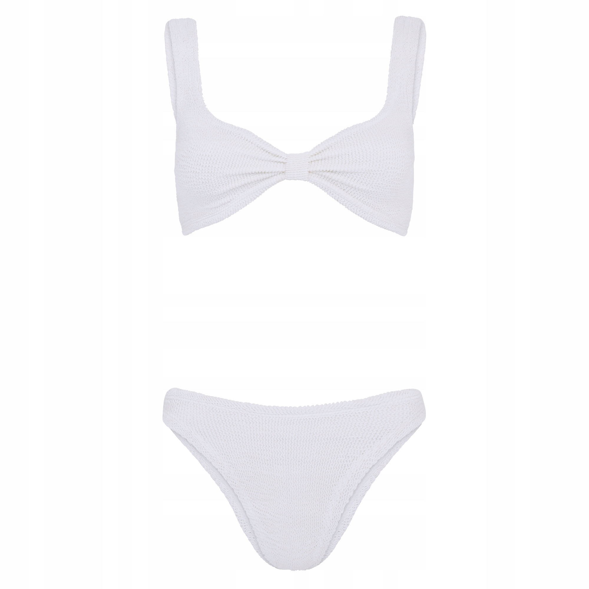 Bikini Bonnie Crinkle White Bílá One size Hunza G