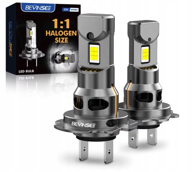 Autožárovky H7 Bevinsee Z26 6500k Canbus Velmi Výkonné +400%