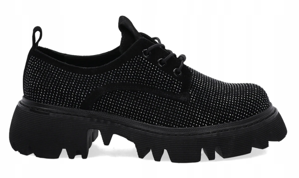 Venezia Černé Dámské Kožené Mokasíny S Krystaly, Elegantní, Velikost 39