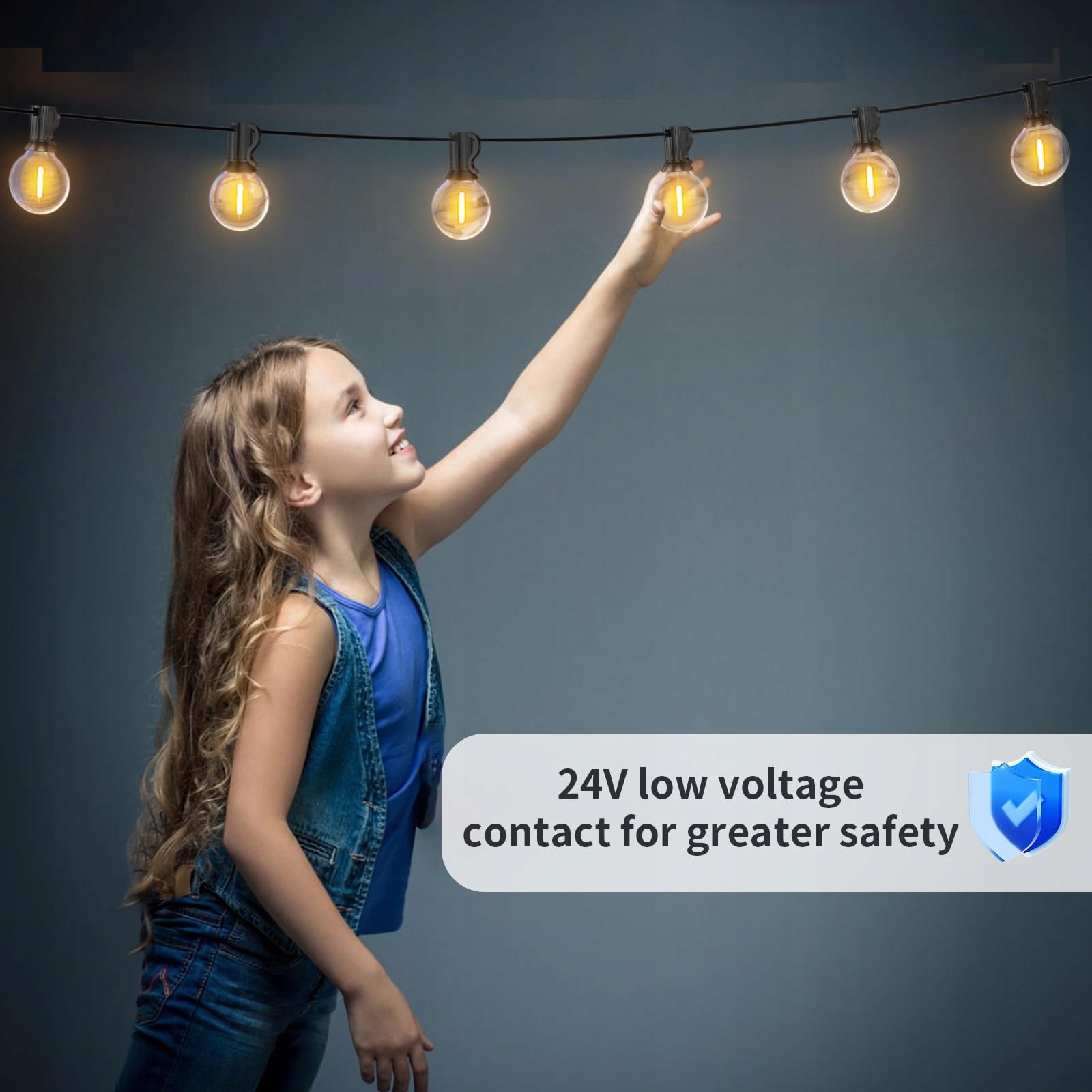 LED LAMPKI ZEWNĘTRZNE 61M IP45 Wodoodporne Na Ogród Ślub Imprezę Ciepły — miniatura 3