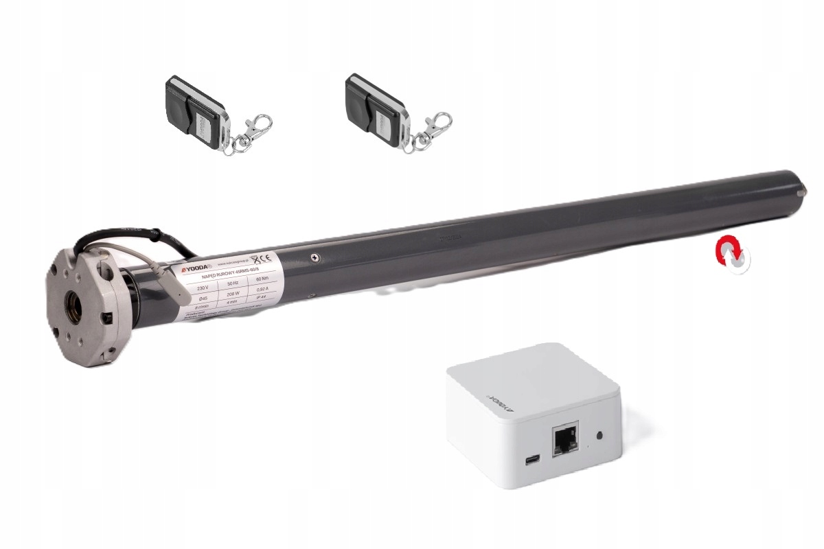Silnik radiowy do bram rolowanych 45RMS, 30 Nm centrala Smart Home