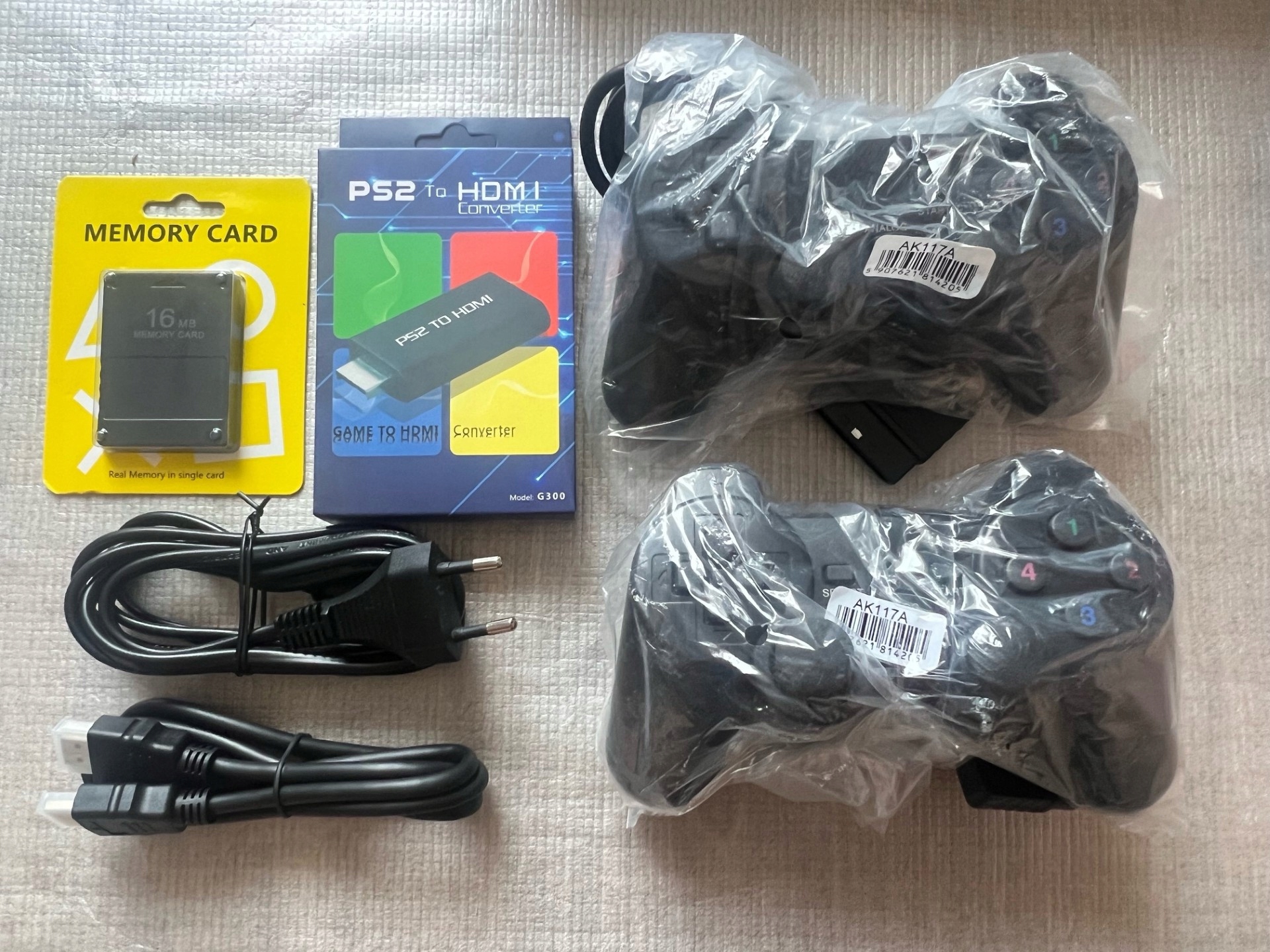 KONSOLA PLAYSTATION 2 PS2 FAT ZESTAW SPRAWNA ADAPTER 2 PADY HDMI KARTA PAMI EAN (GTIN) 0711719610830