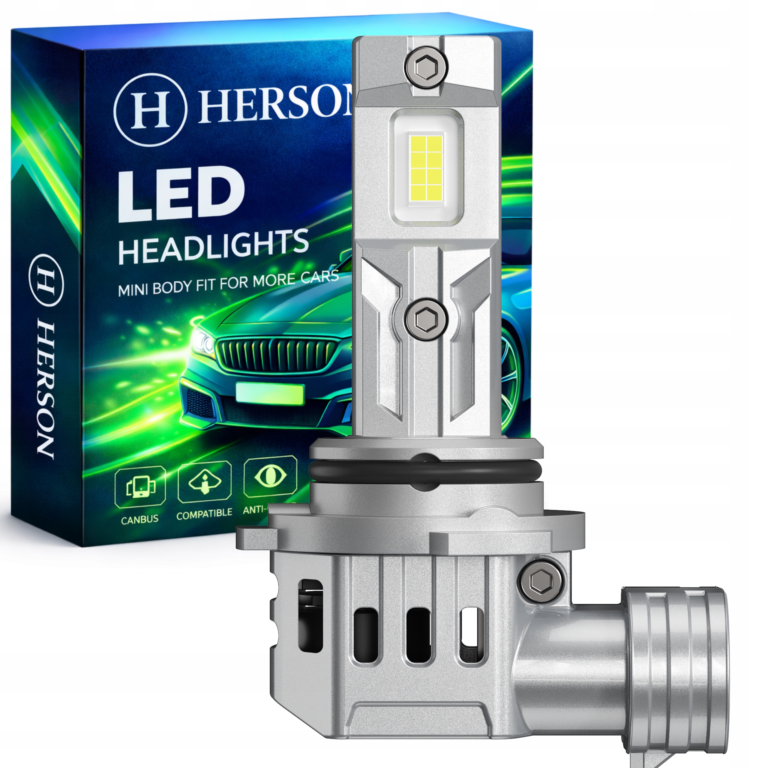 Żarówka HB3 9005 Led Motocykl Skuter Canbus 12V Homologacja Xenon Mocne