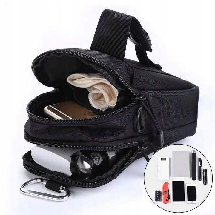 SASZETKA NERKA TAKTYCZNA MILITARNA WOJSKOWA SURVIVAL KIESZEŃ + PAS PASEK Rodzaj do paska