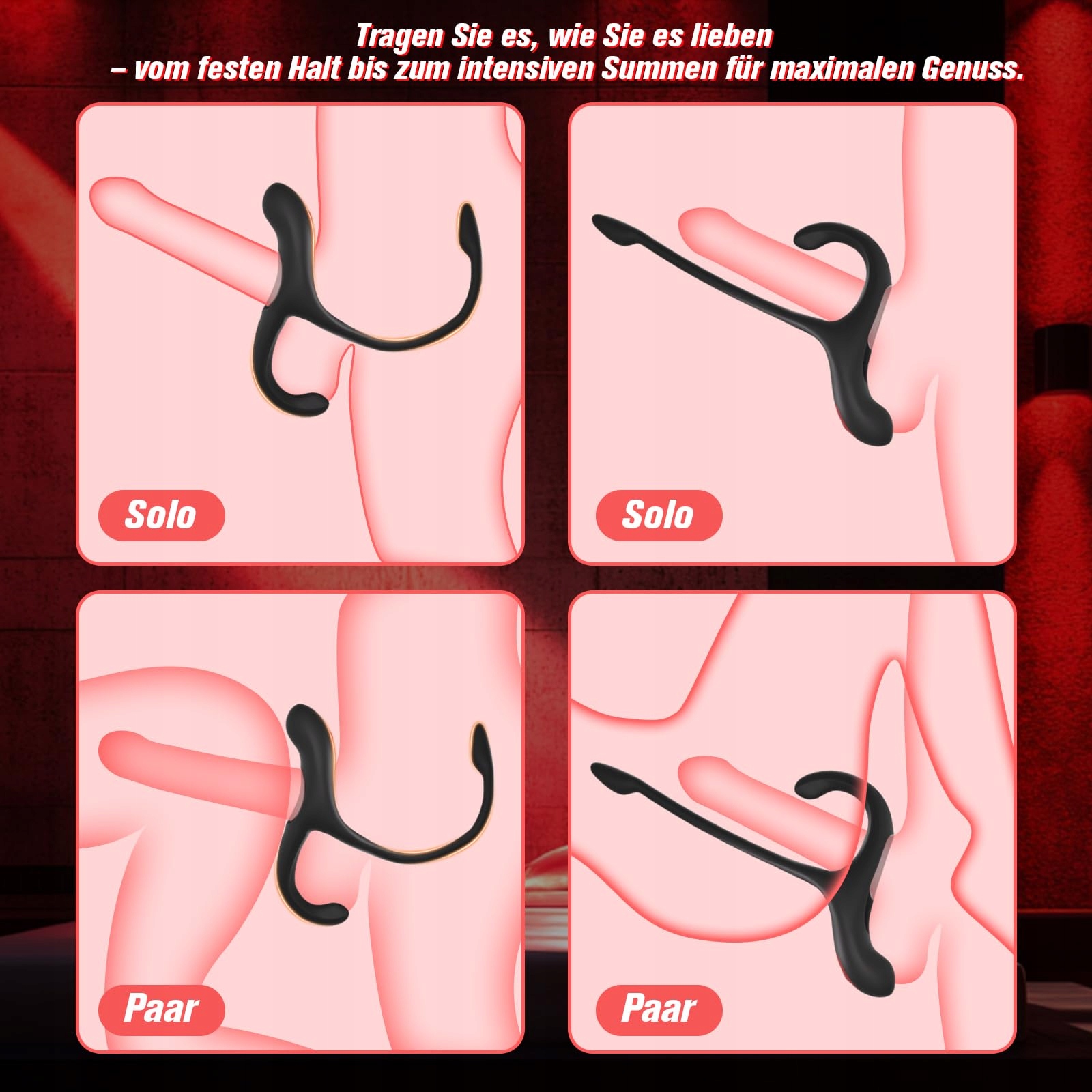 ANALPLUG Wibrator Z Pierścieniem Na Penisa Stymulacja Prostaty Dla Mężczyzn — miniatura 3
