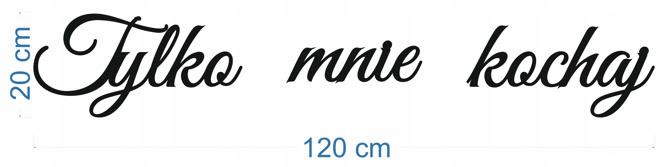 Wiszący napis na ściankę Państwa Młodych NWZ-11 Marka Dekor Laser