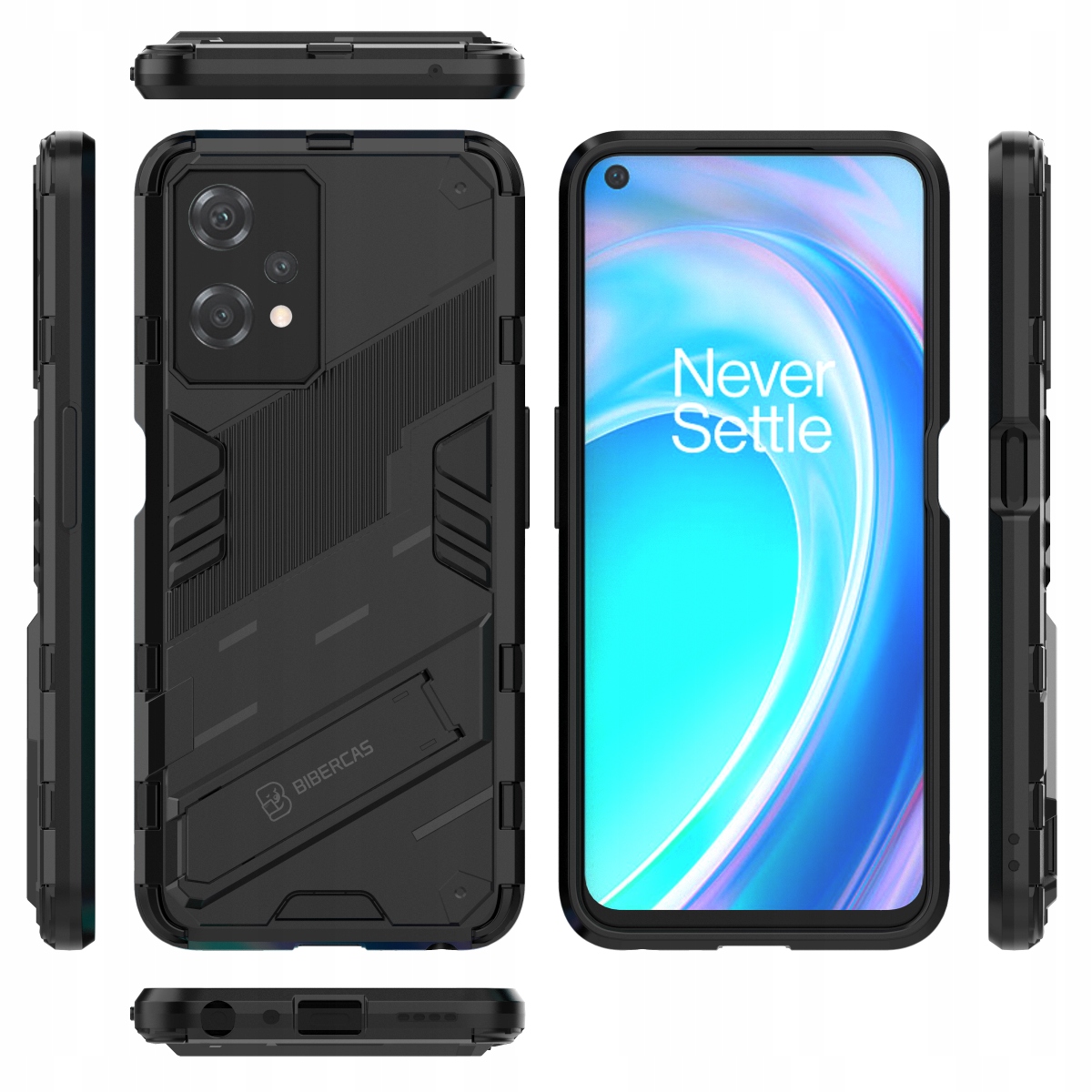 CASE OBUDOWA ETUI PANCERNE + SZKŁO do REALME 9 PRO Kolor czarny