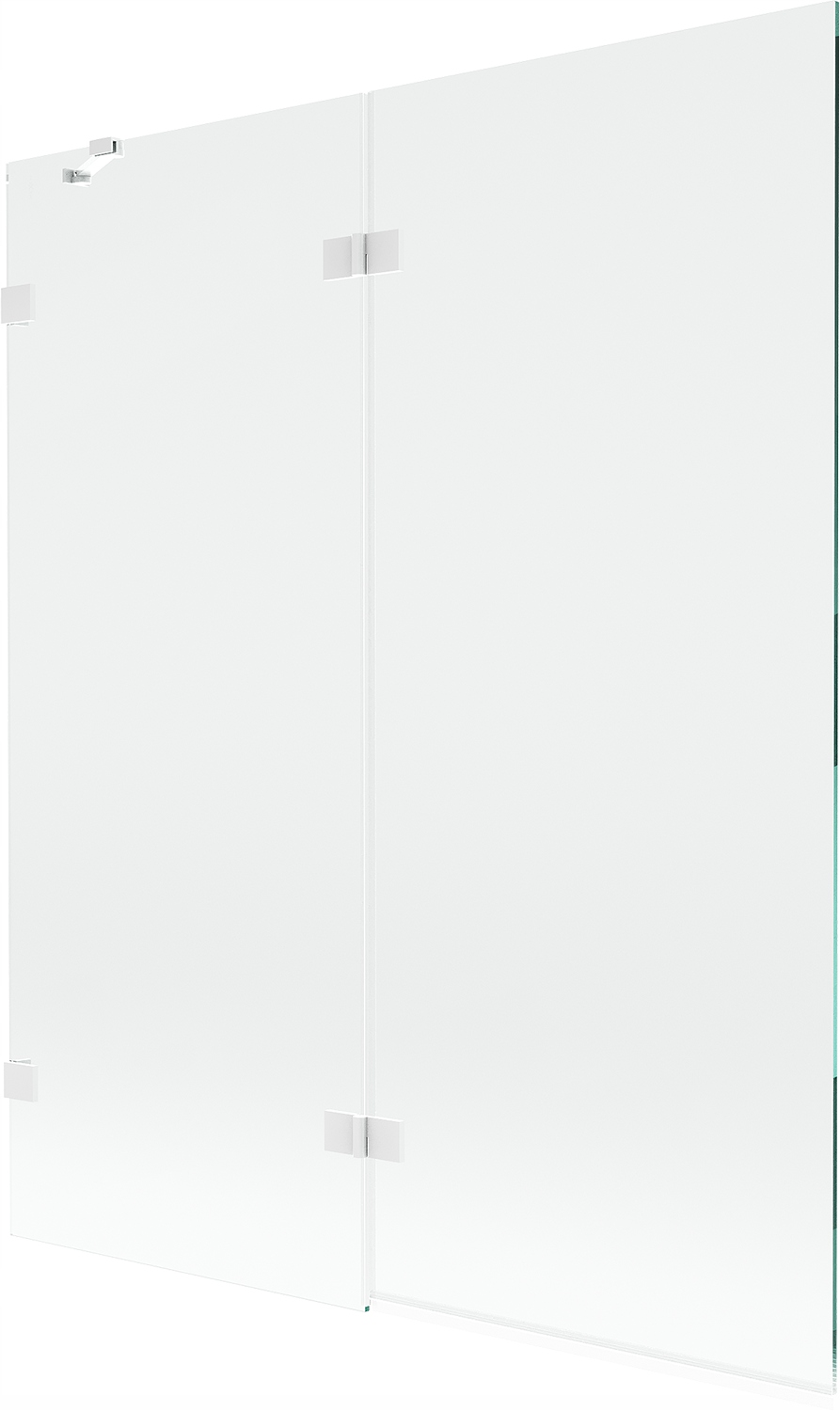 Mexen Lunar sprchová zástěna 2-křídlá levá 140 x 150 cm, transparentní, bíl