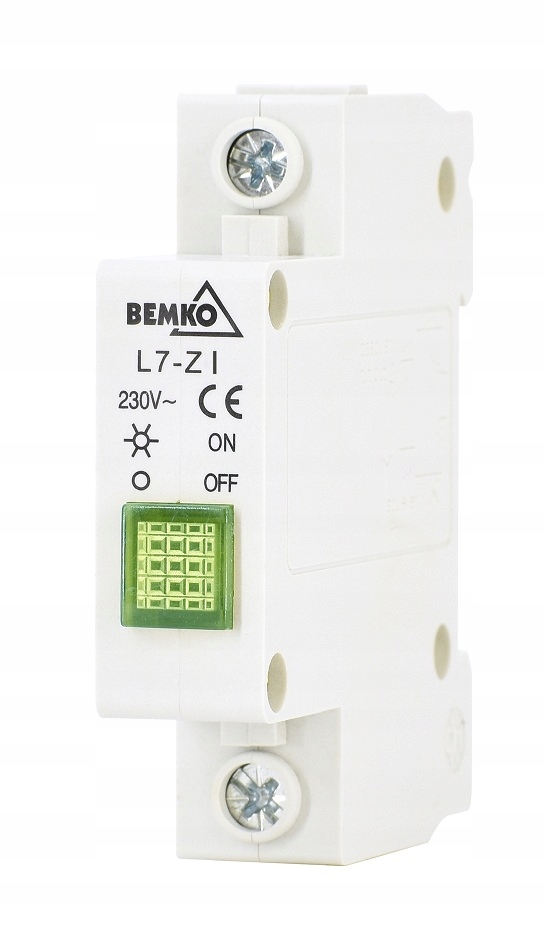 

Lampka Kontrolna 1P Zielona Bemko