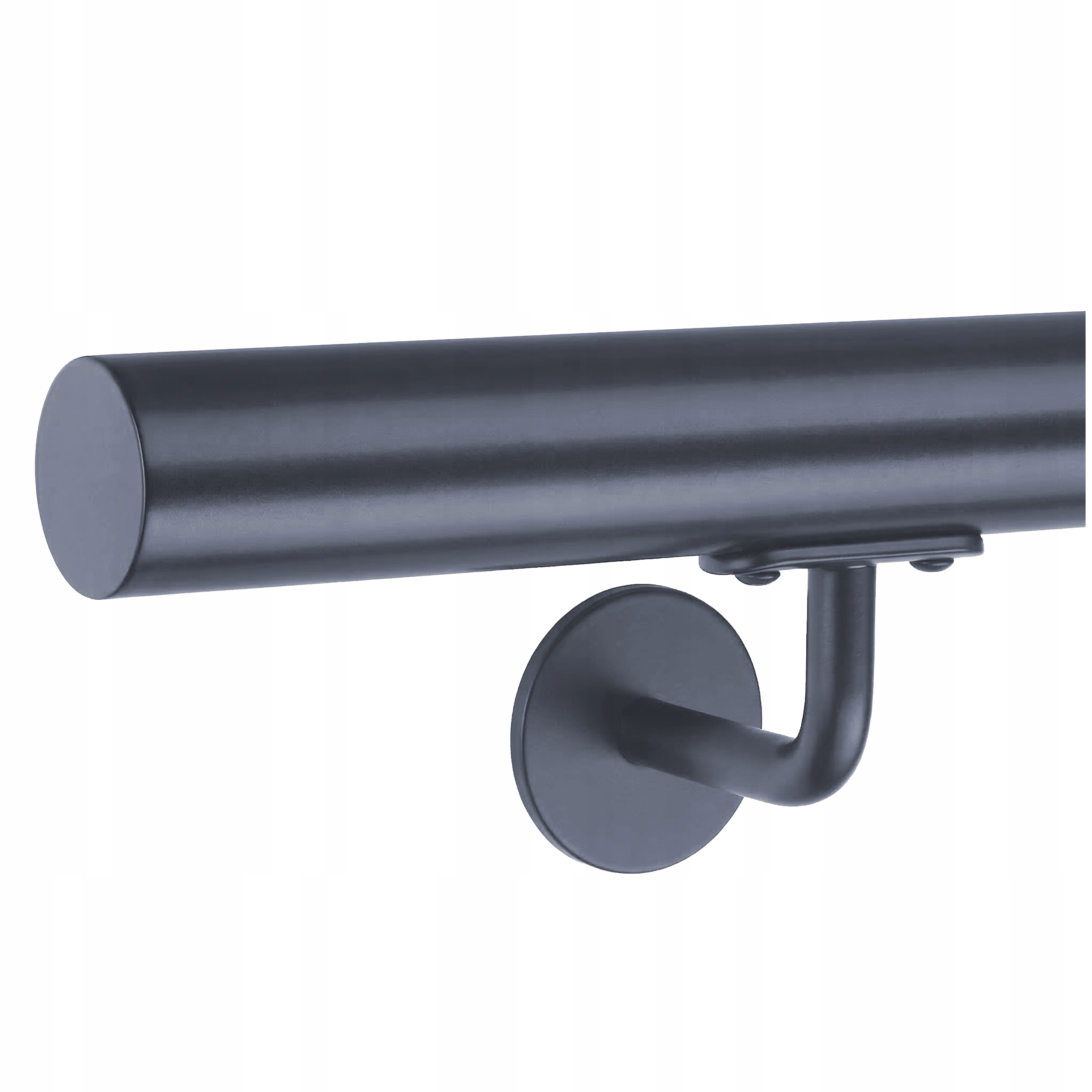 Stěnové zábradlí 80 cm Schodišťové Antracit Loft fi 42 Nerezové Grafit M8