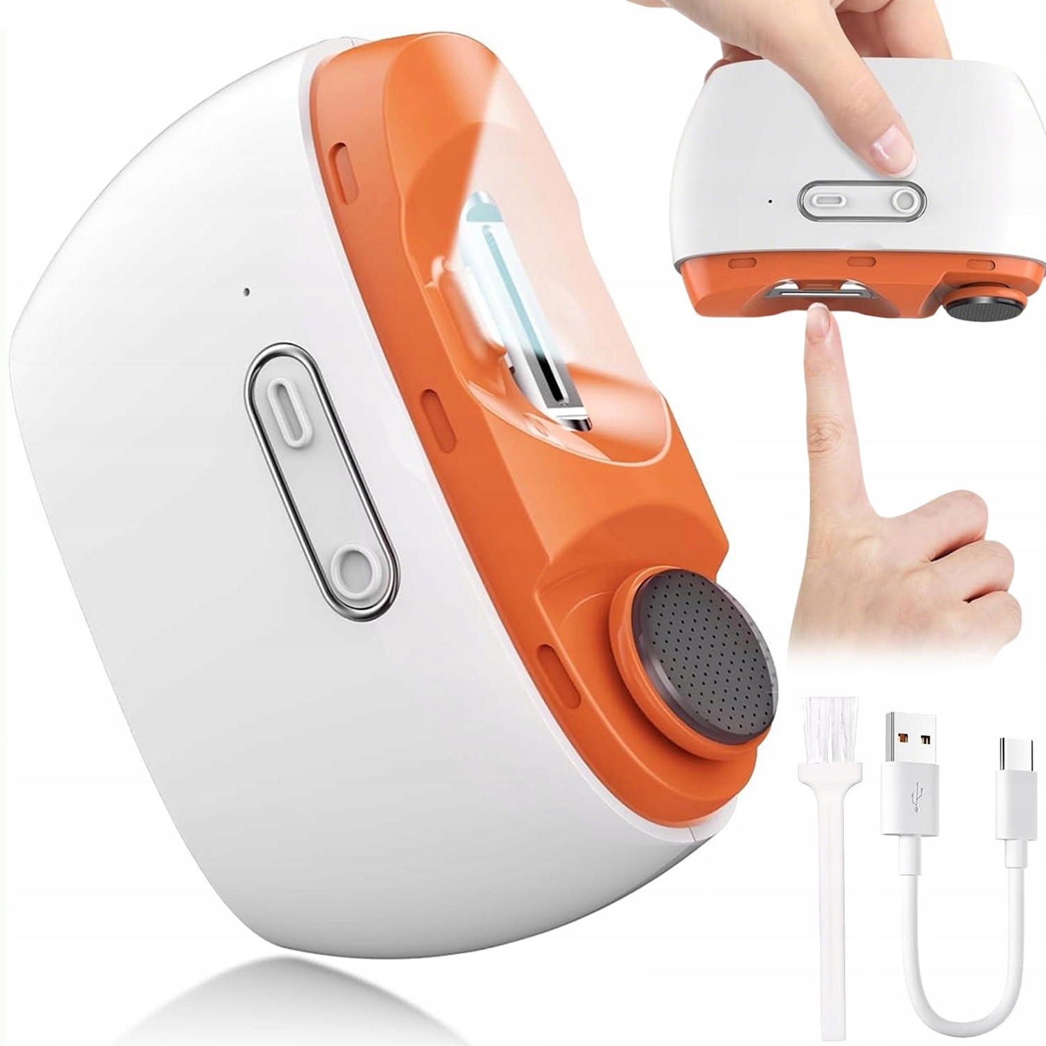 2V1 Elektrický Automatický Kleštičky Na Nehty S Led Světlem