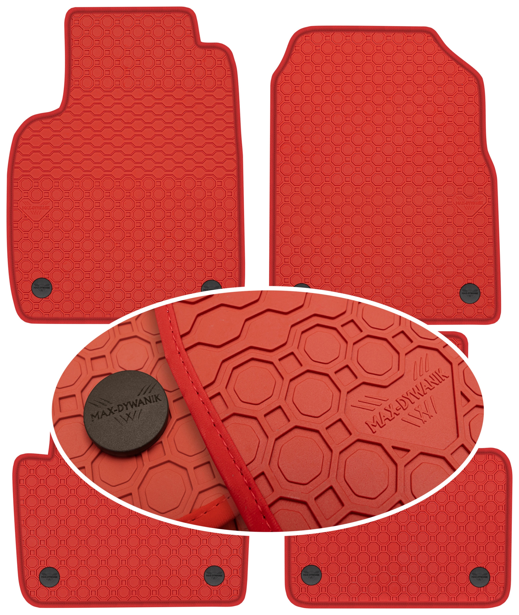 Fiat 500 Hybrid od roku 2020. Gumové koberce PrimeLiner