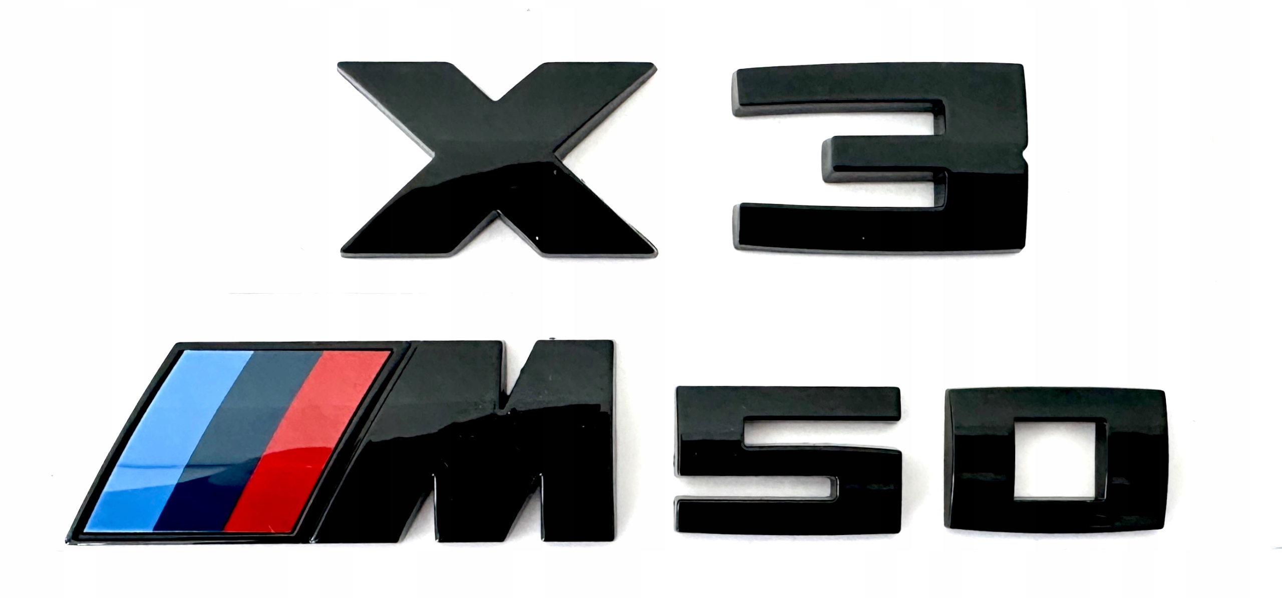 Bmw X3 M50 G45 emblém znak logo nápis čierny