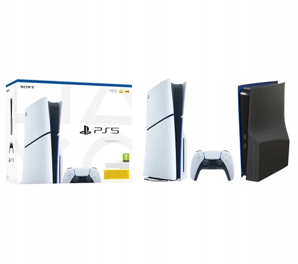 Konsola Sony PS5 Slim E Chassis 1TB z napędem Panele FroggieX FX-P5-C6-B