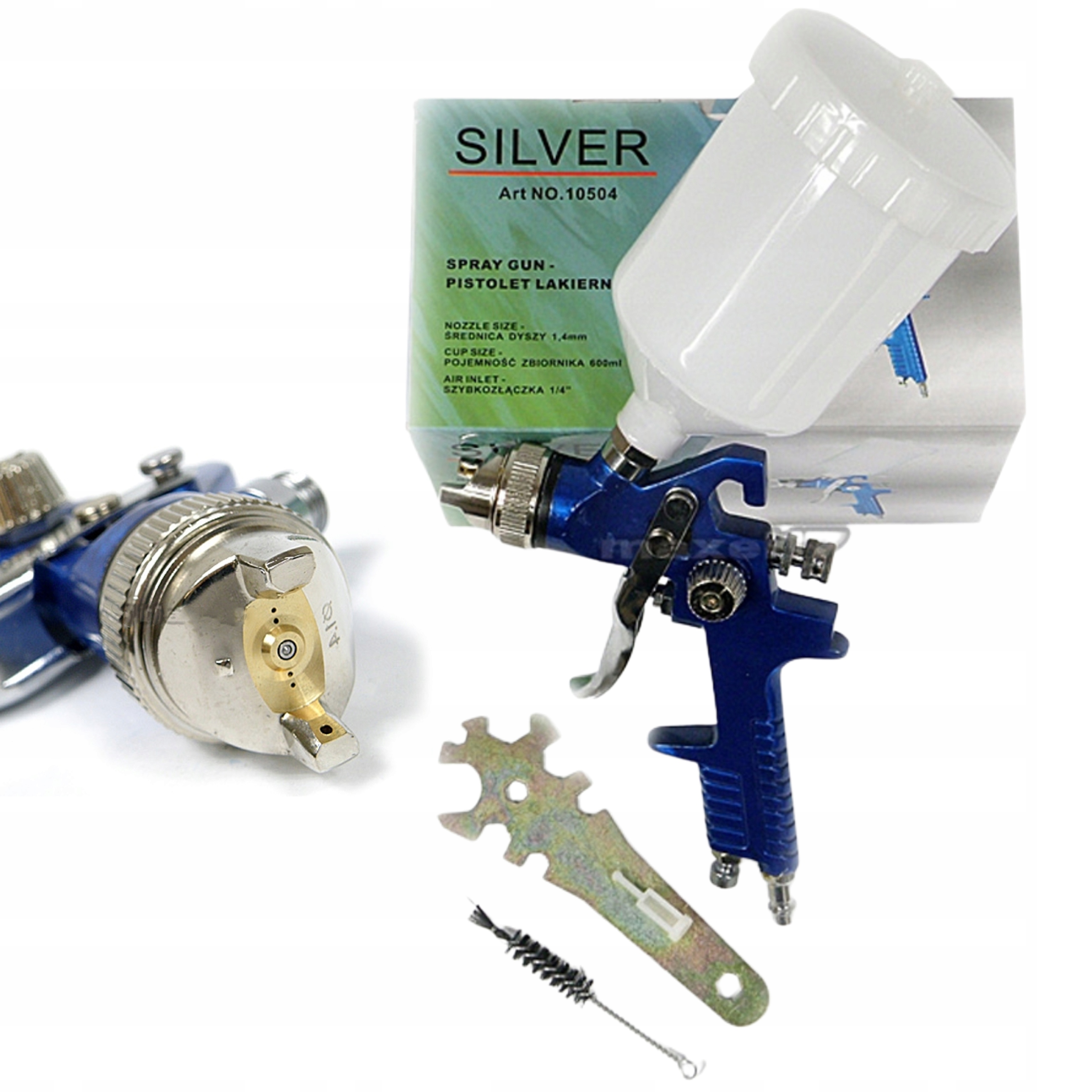 PISTOLET LAKIERNICZY HVLP NISKOCIŚNIENIOWY DO MALOWANIA 600ML 1,4MM